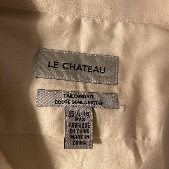 Cream casual button down shirt Le Château - Picture 3 of 5